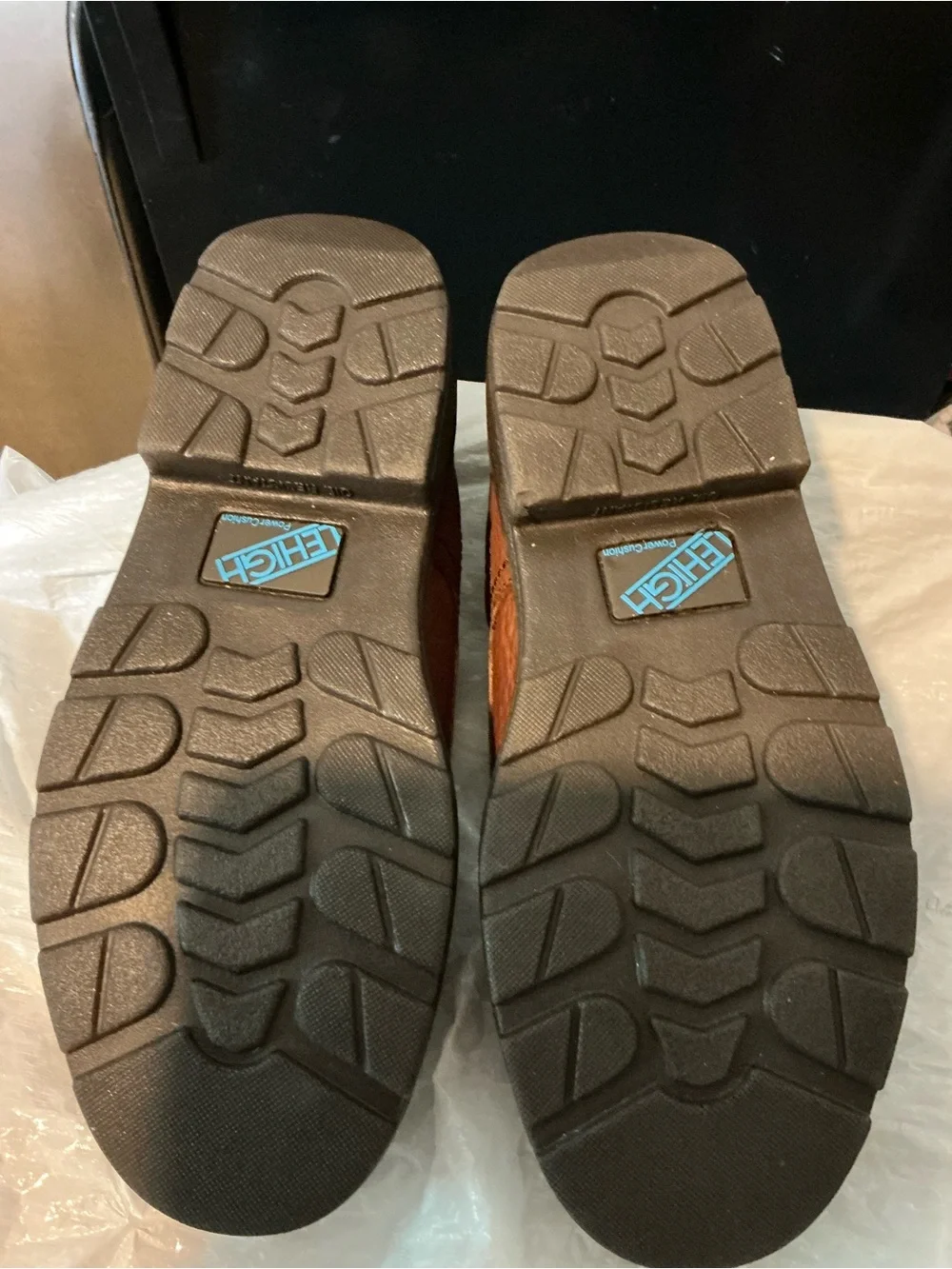 Men's Tan Leather Moc Toe Boat Shoes
